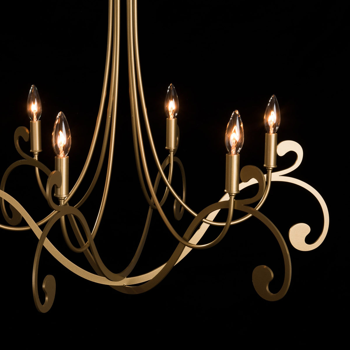 Hubbardton Forge Bella 6 Arm Chandelier 