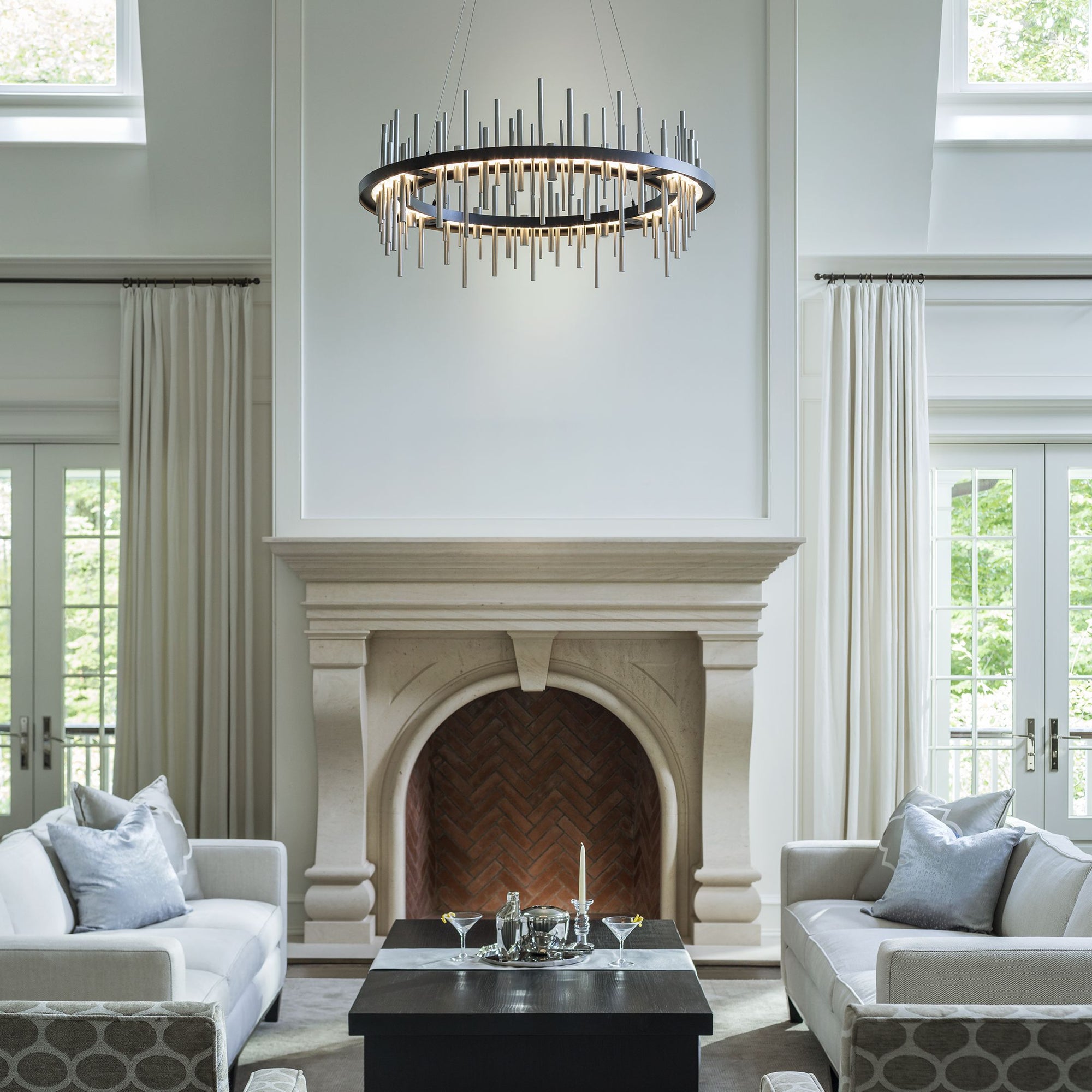 hubbardton Forge Cityscape Circular LED Pendant