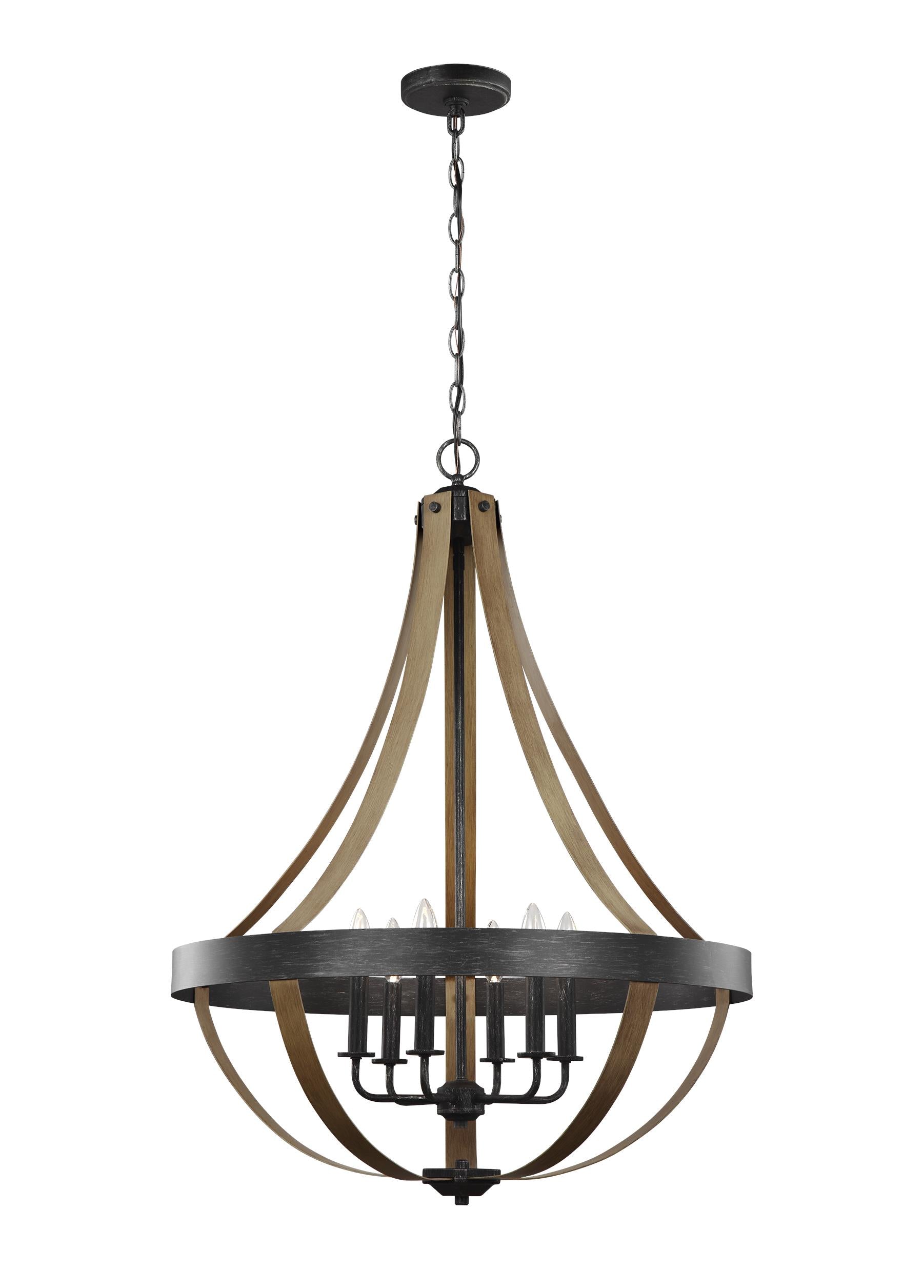 Davlin Six Light Pendant Sea Gull Collection