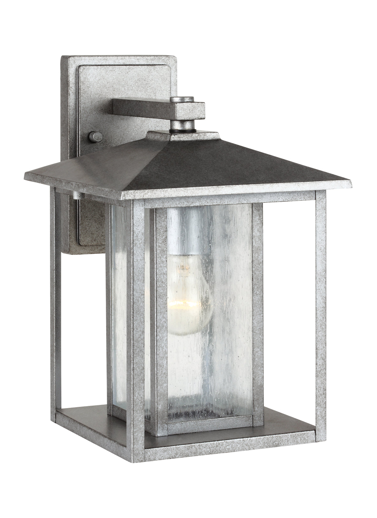 Generation Lighting, Hunnington Outdoor Wall Lantern, Weathered Pewter