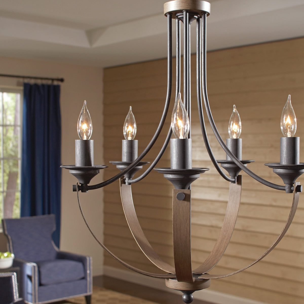 Corbeille Five Light Chandelier Sea Gull Collection
