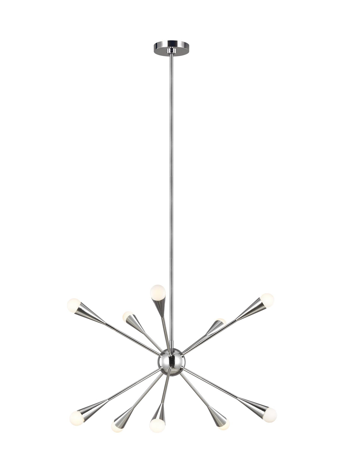 Generation Lighting, Jax Chandelier, Polished Nickel