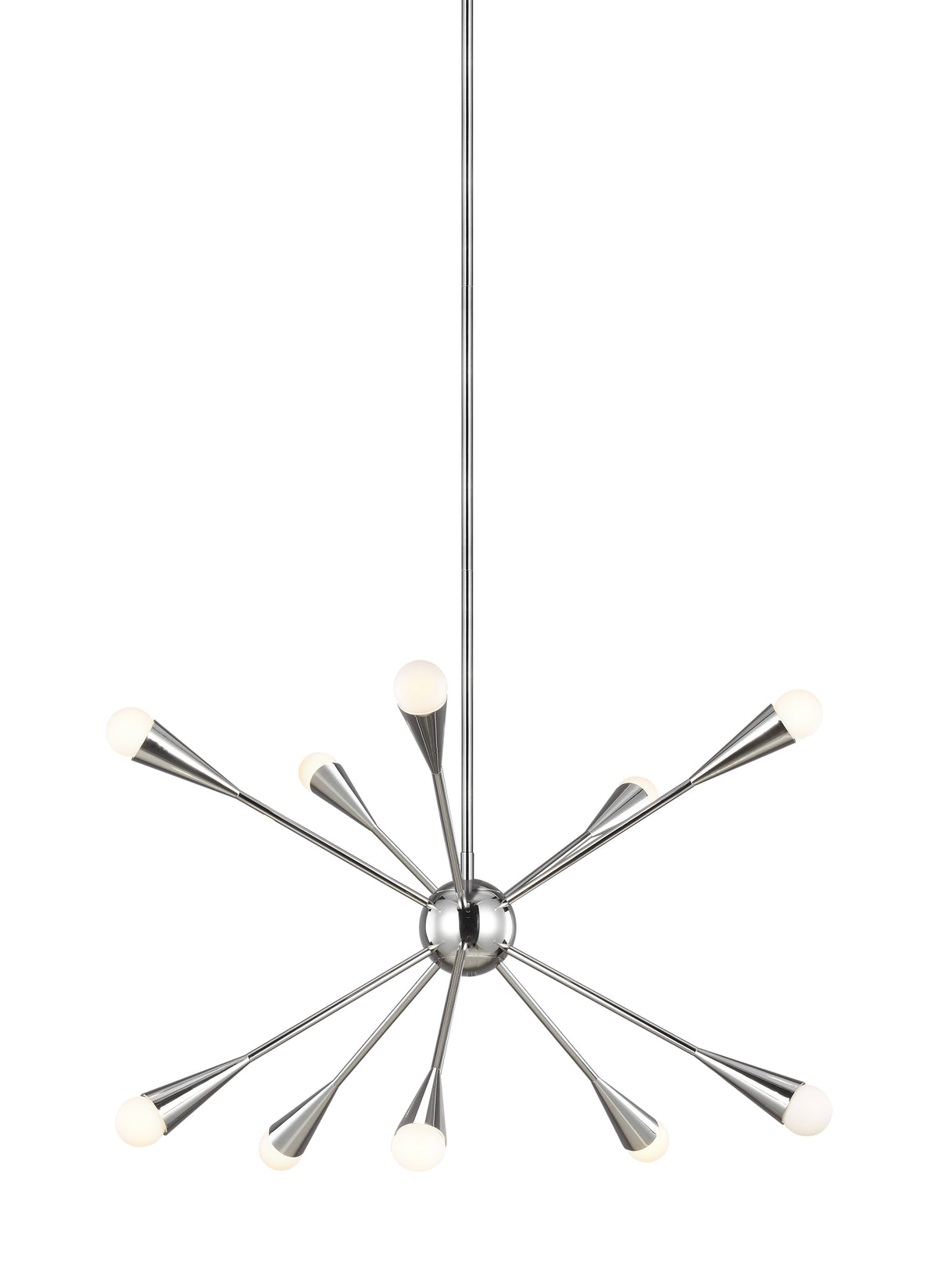 Generation Lighting, Jax Chandelier, Polished Nickel