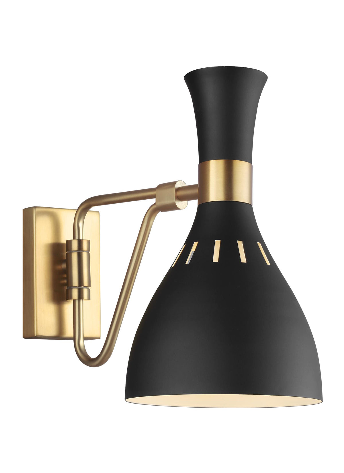 Generation Lighting, Joan Task Sconce, Midnight black