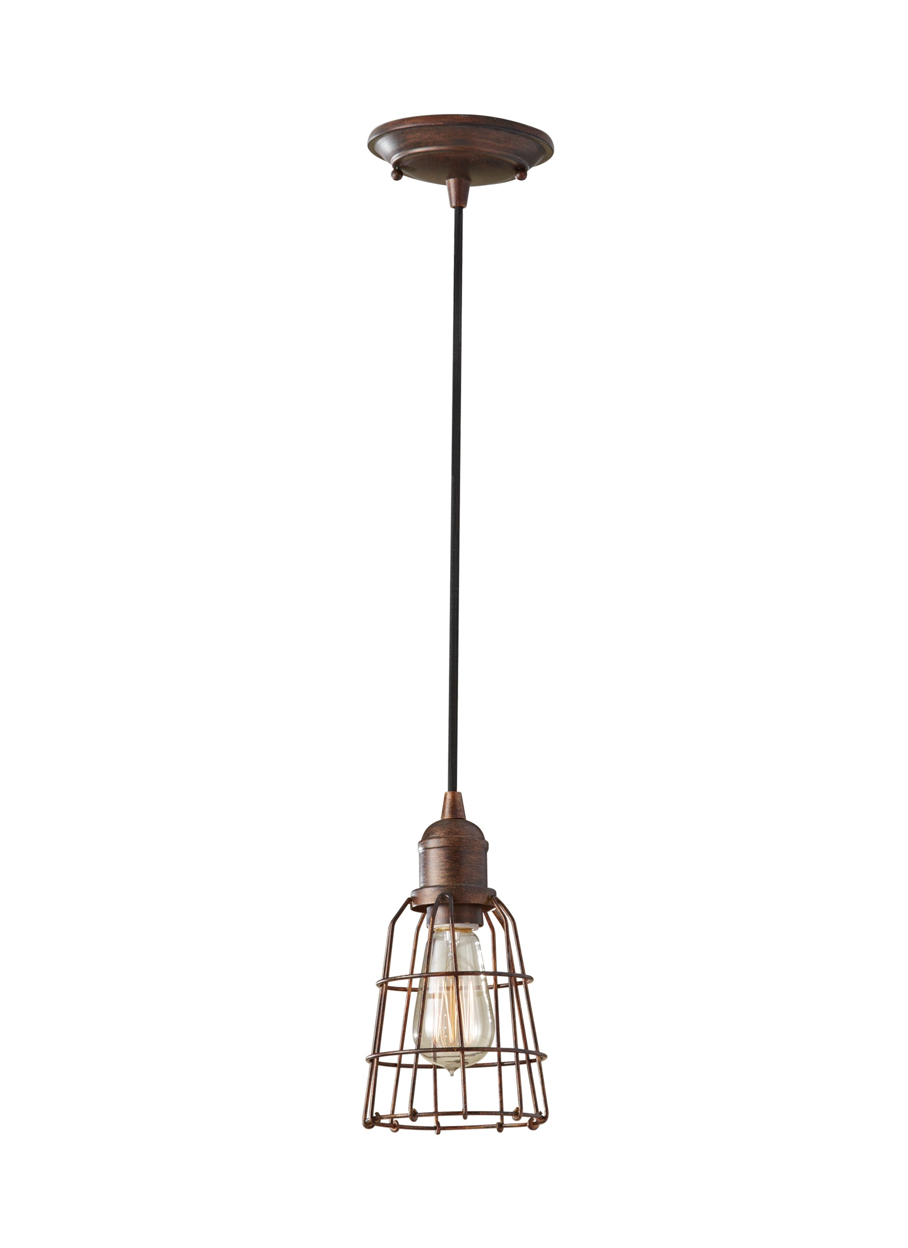 Feiss Urban Renewal Open Cage Pendant