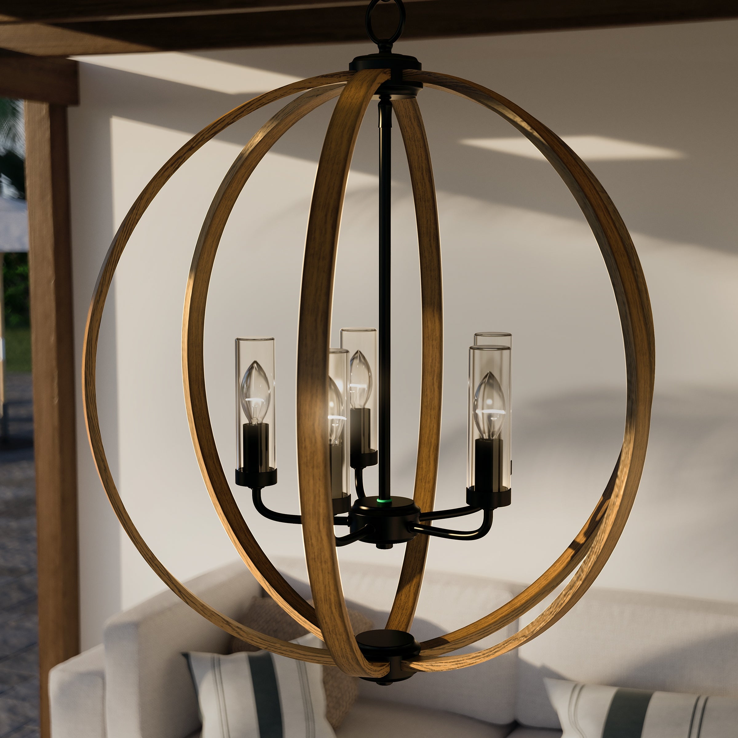 Bronze hot sale outdoor chandelier