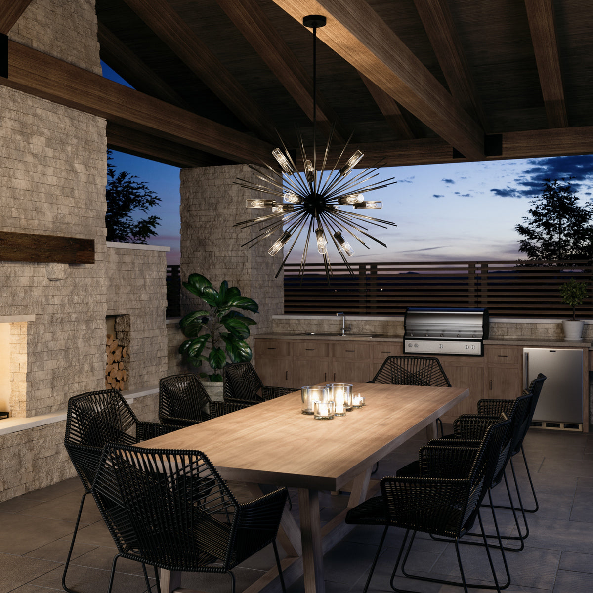 Feiss Hilo Large Outdoor Chandelier