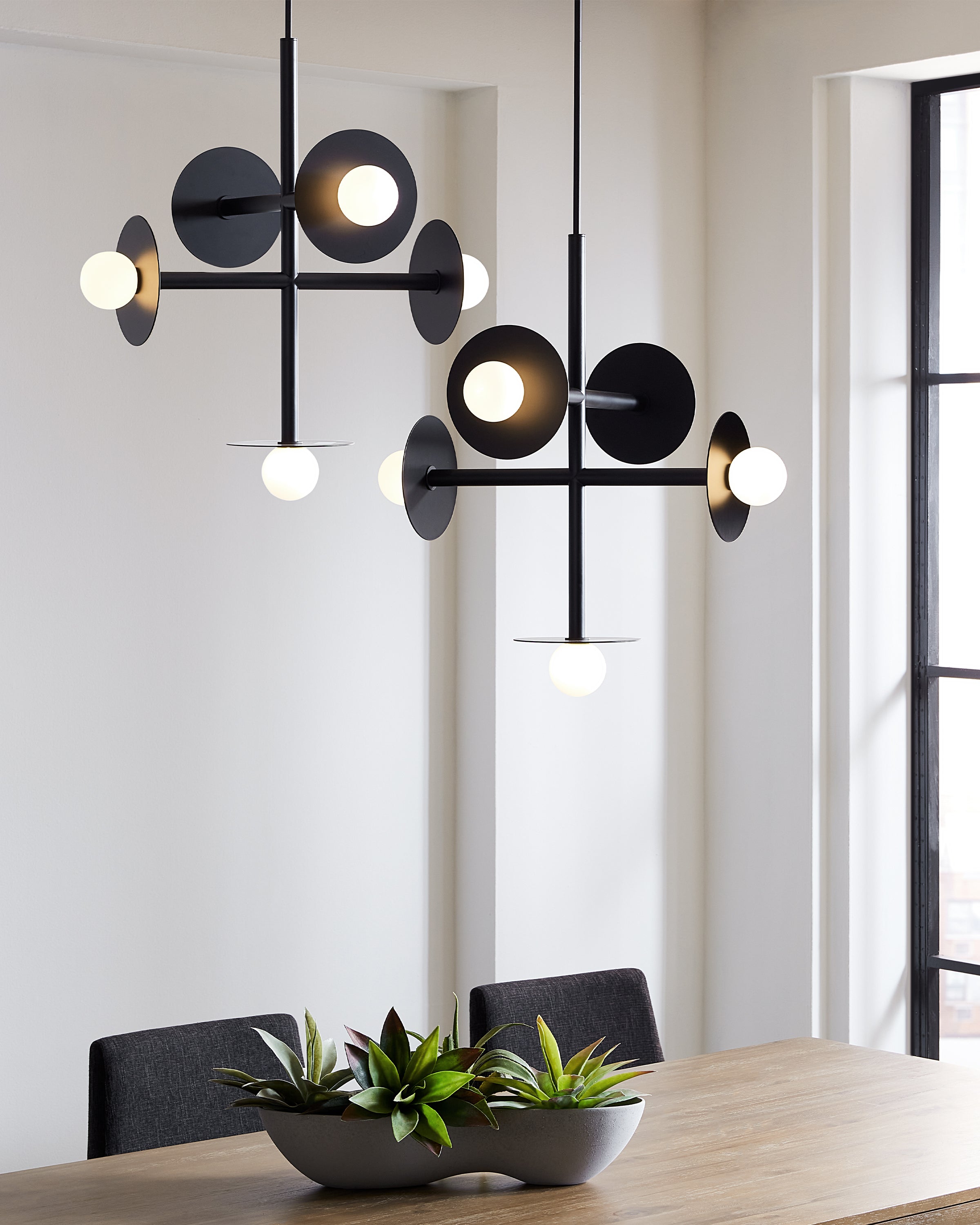 Large black hotsell globe chandelier