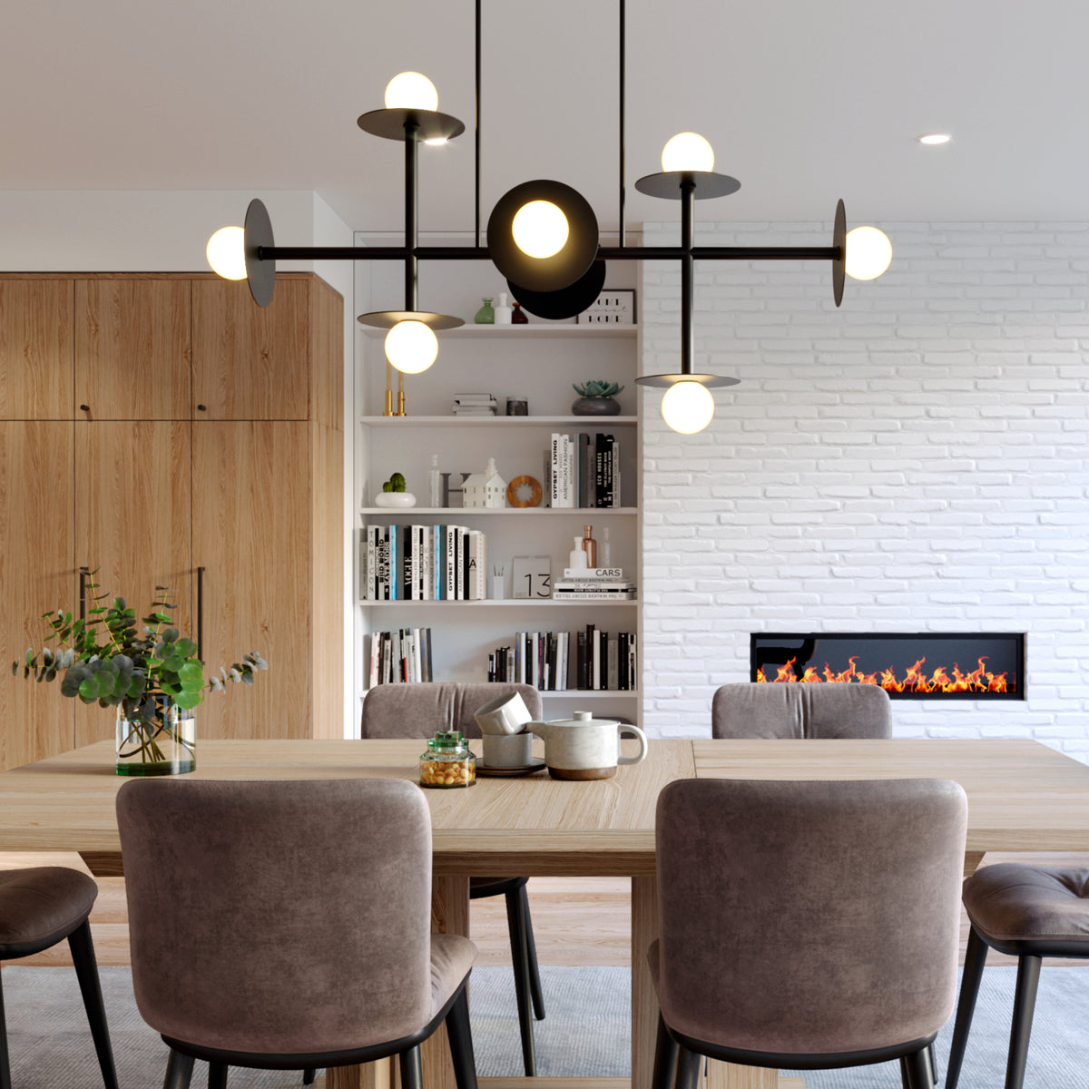 Kelly Wearstler Nodes Large Linear Chandelier