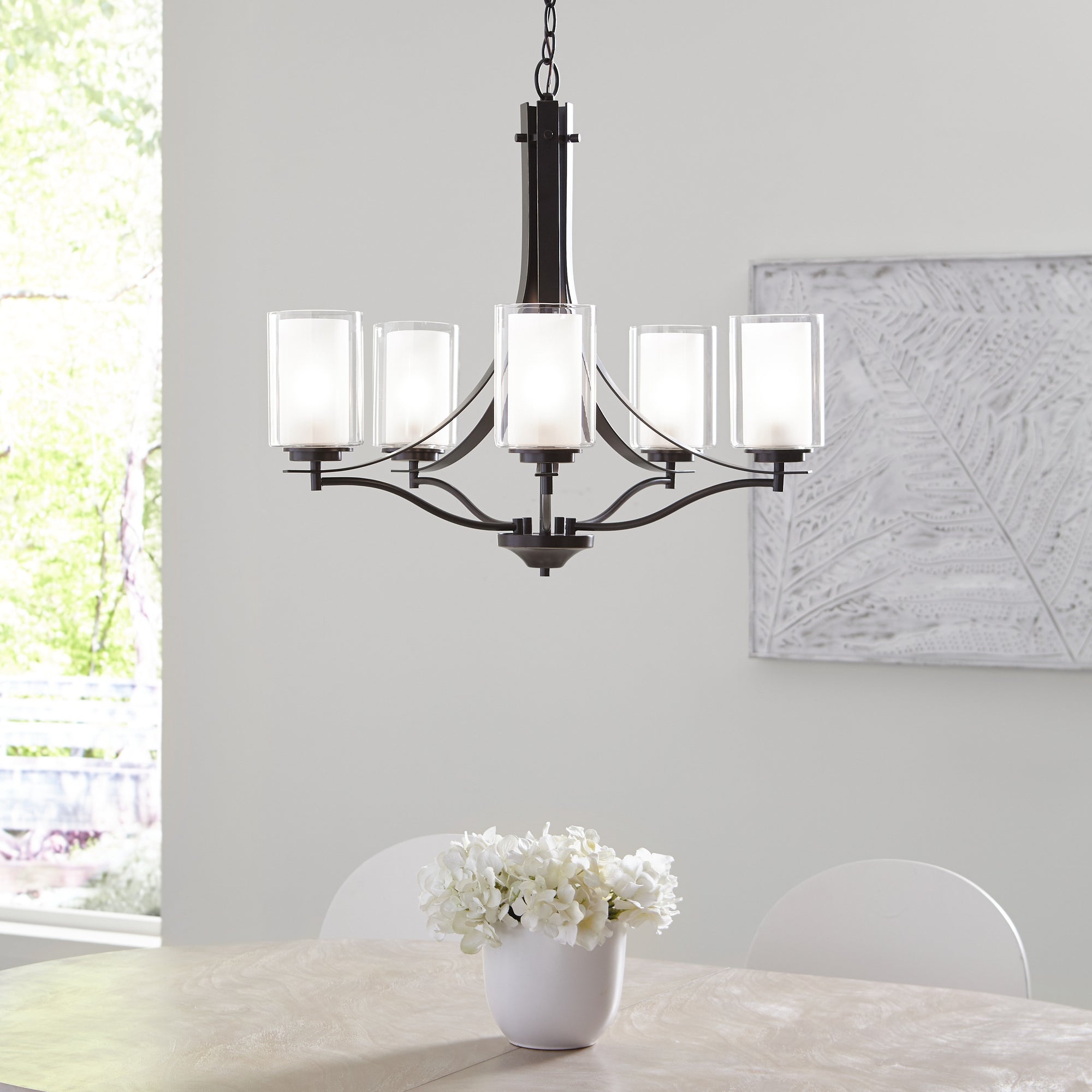 Elmwood Park Five Light Chandelier Sea Gull Collection