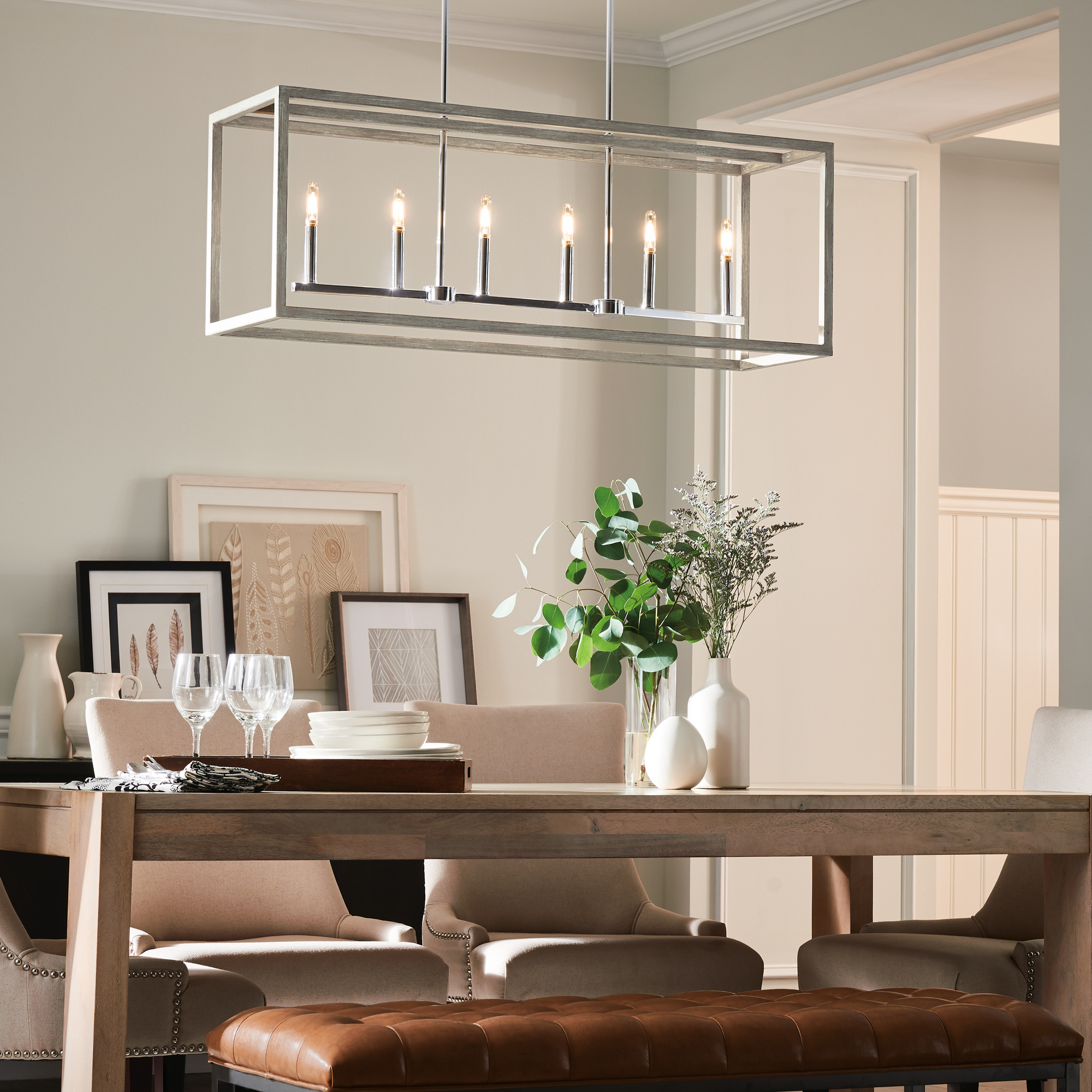 Moffet Street Six Light Island Pendant Sea Gull Collection