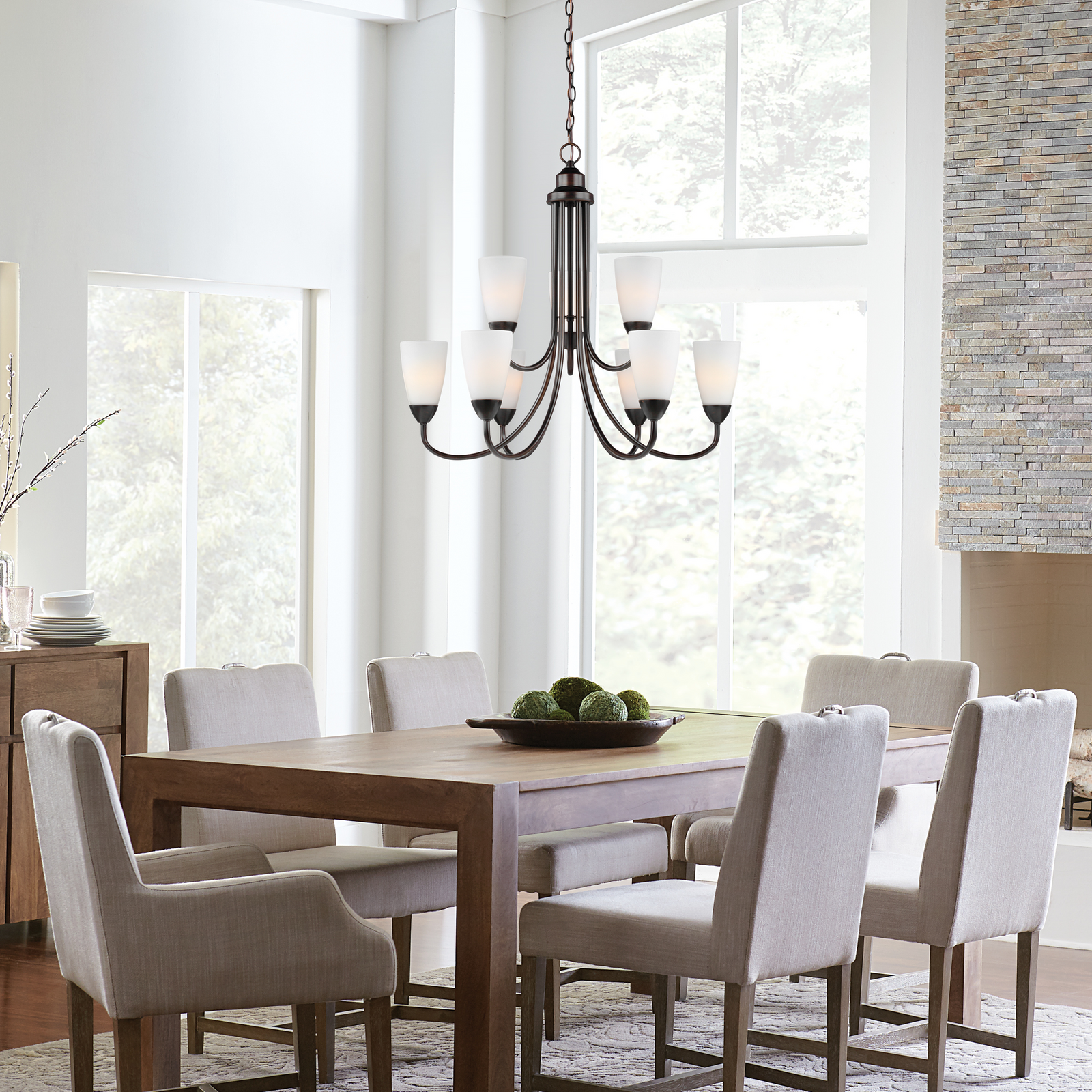 Seville Nine Light Chandelier Sea Gull Collection