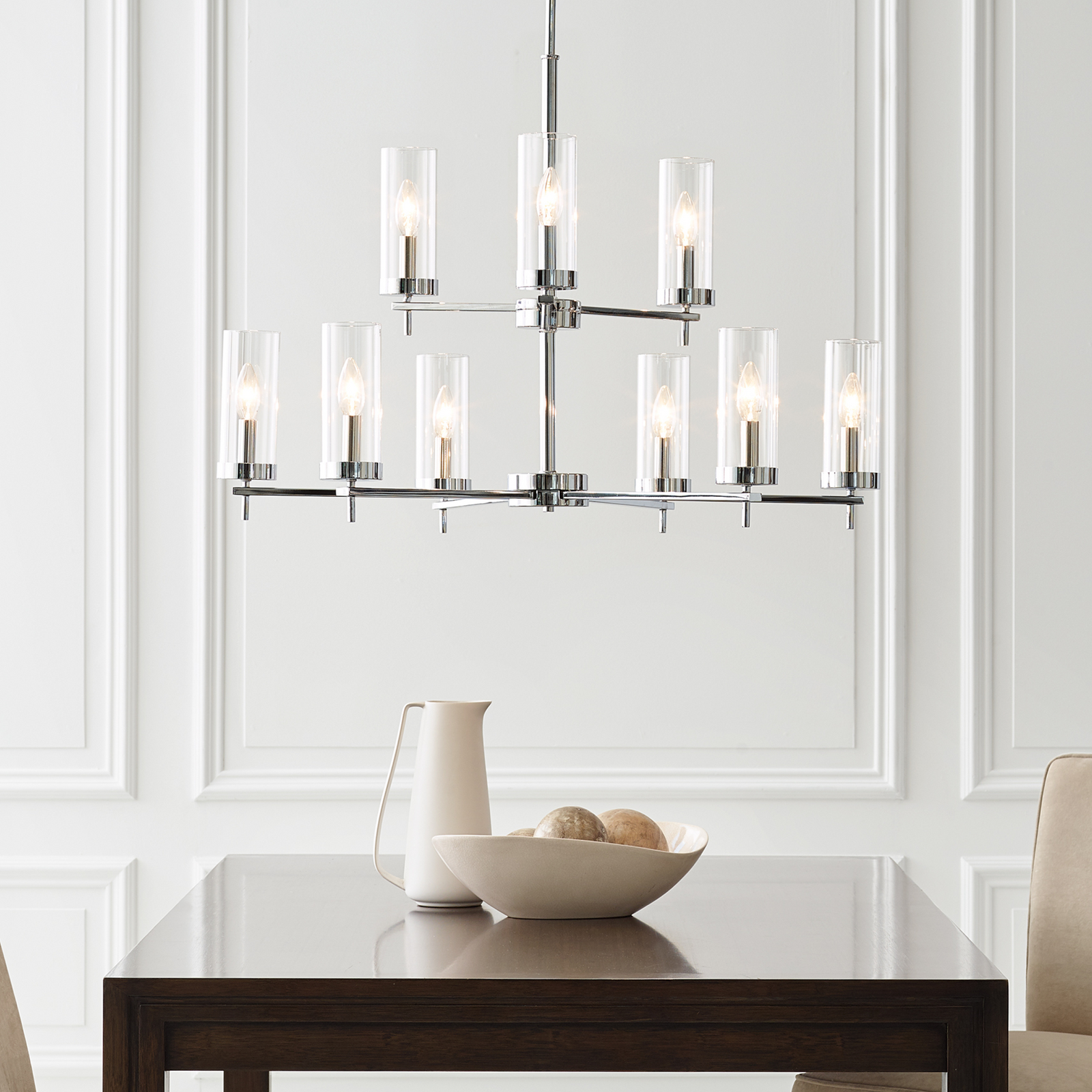 Zire Nine Light Chandelier Sea Gull Collection