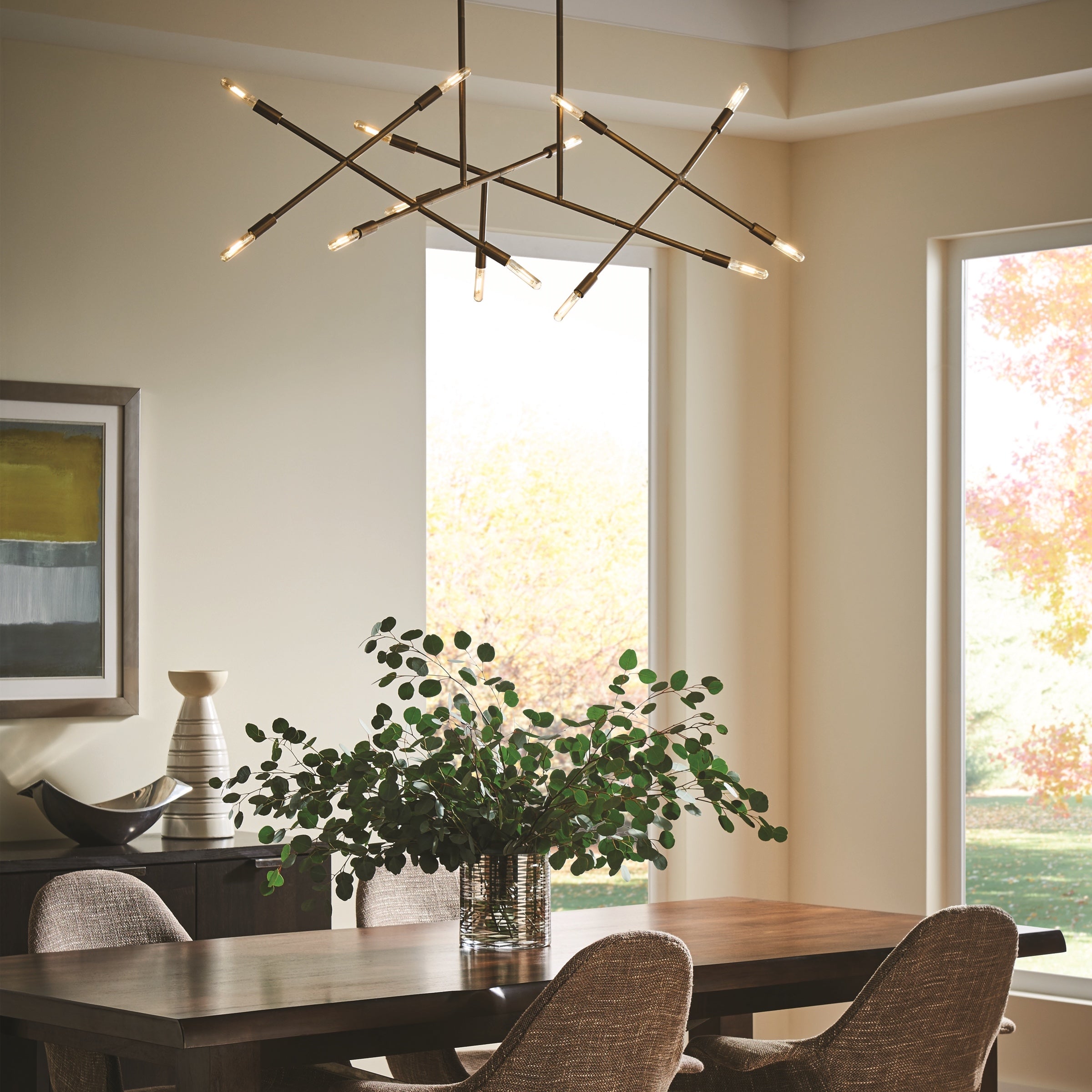 Wave top chandelier modern