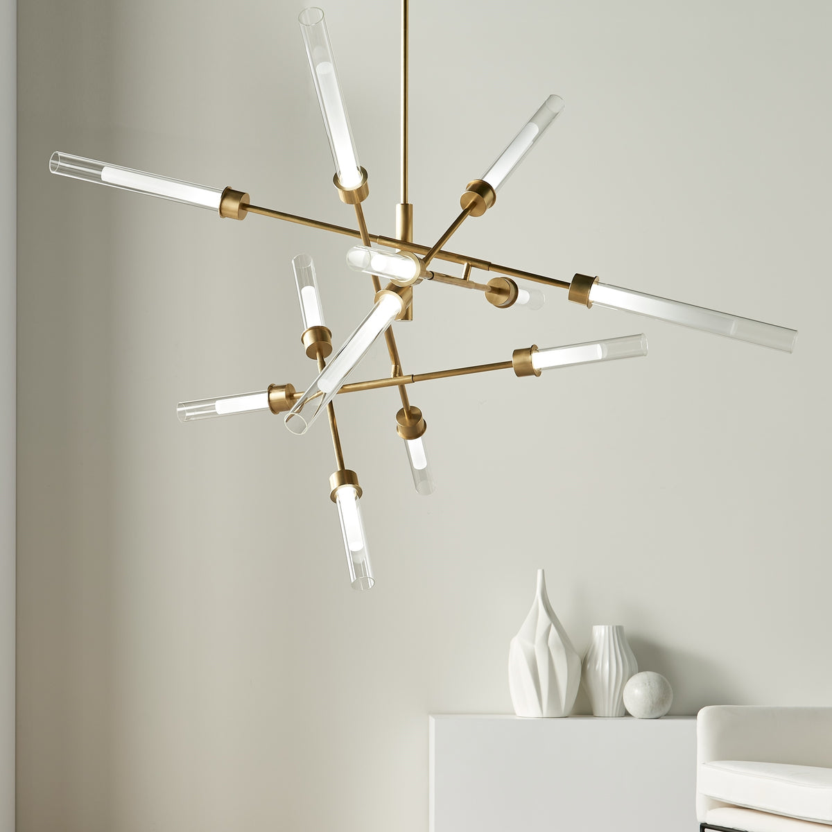 Sean Lavin Linger 12 Light Abstract Chandelier