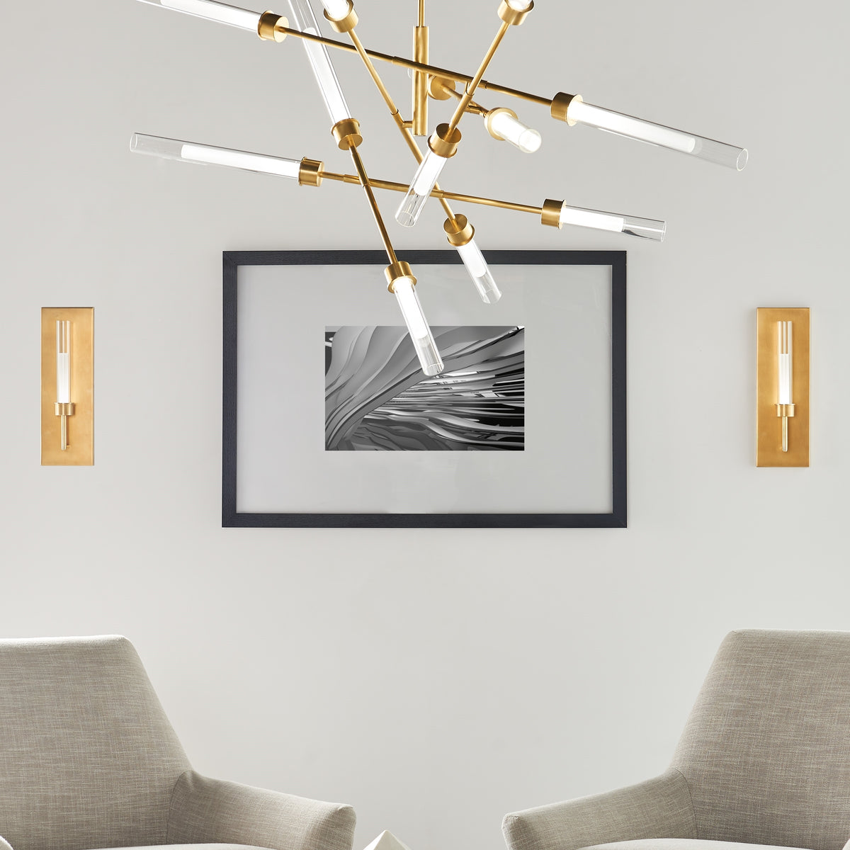 Sean Lavin Linger 12 Light Abstract Chandelier