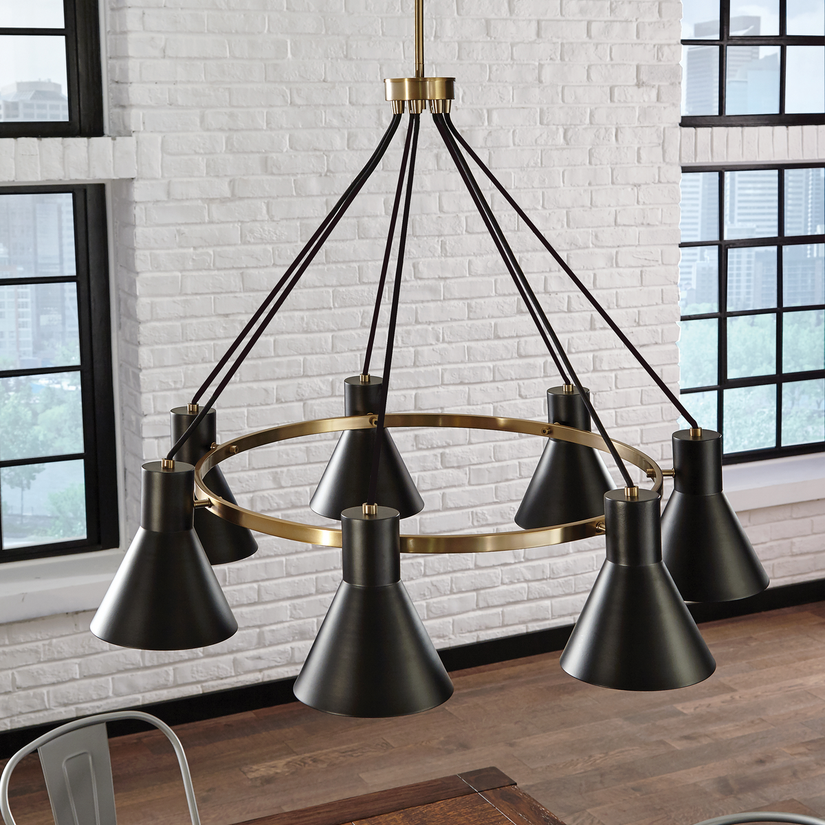 Towner Seven Light Chandelier Sea gull Collection